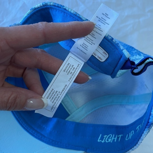 Ivivva Lululemon Adjustable Back Cap Hat Blue Tennis Sports - Picture 7 of 8